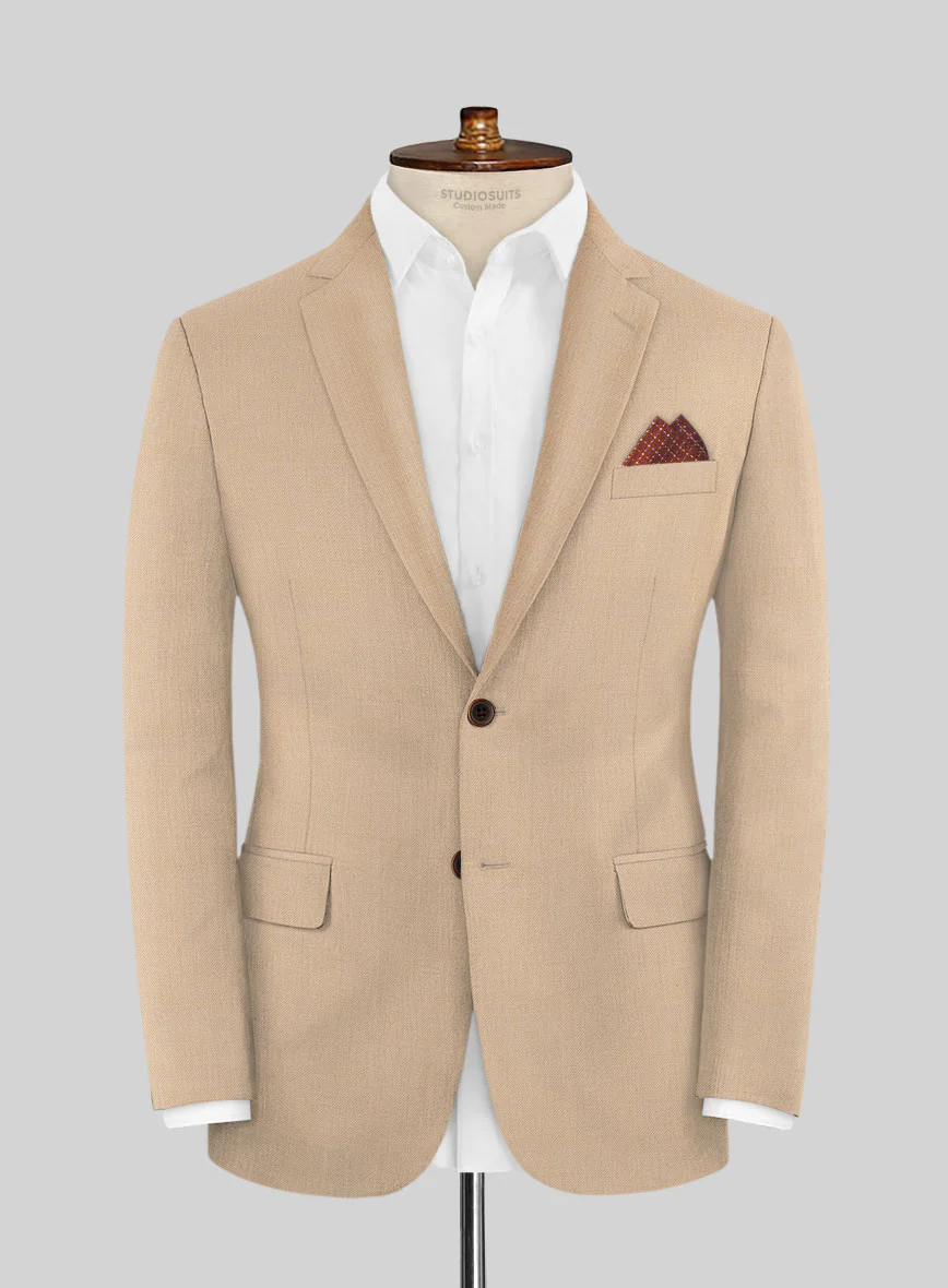 Lanificio Zegna Trofeo Mocha Beige Wool Suit - Image 3