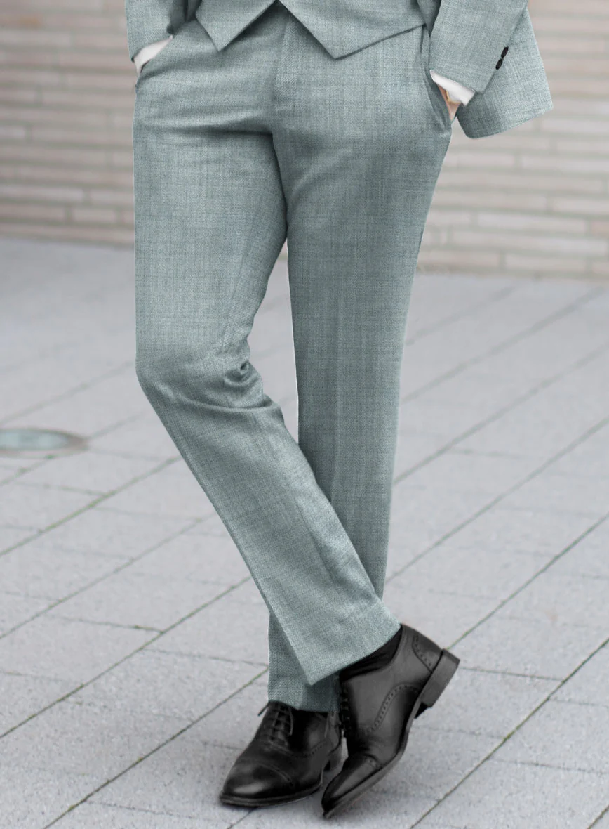 Lanificio Zegna Trofeo Moonstone Blue Wool Suit - Image 4