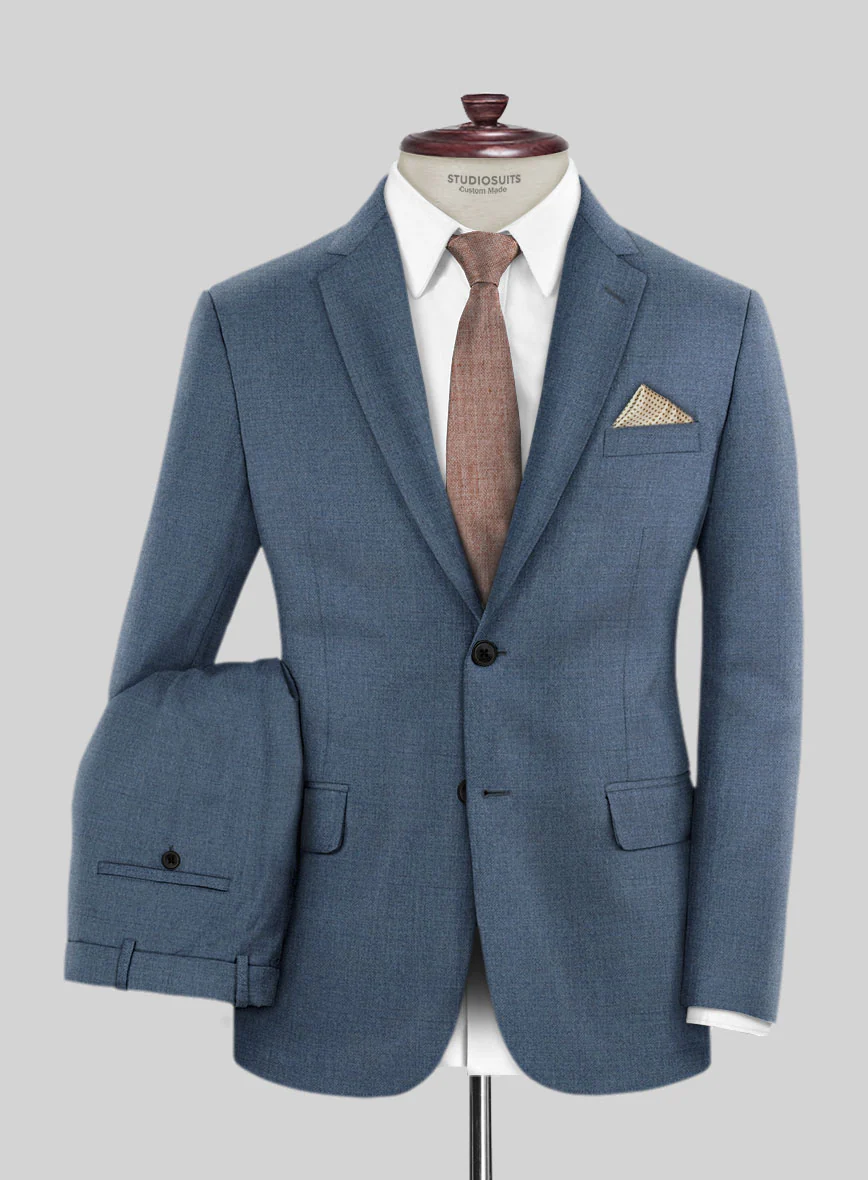 Lanificio Zegna Trofeo Prussian Blue Wool Suit - Image 13