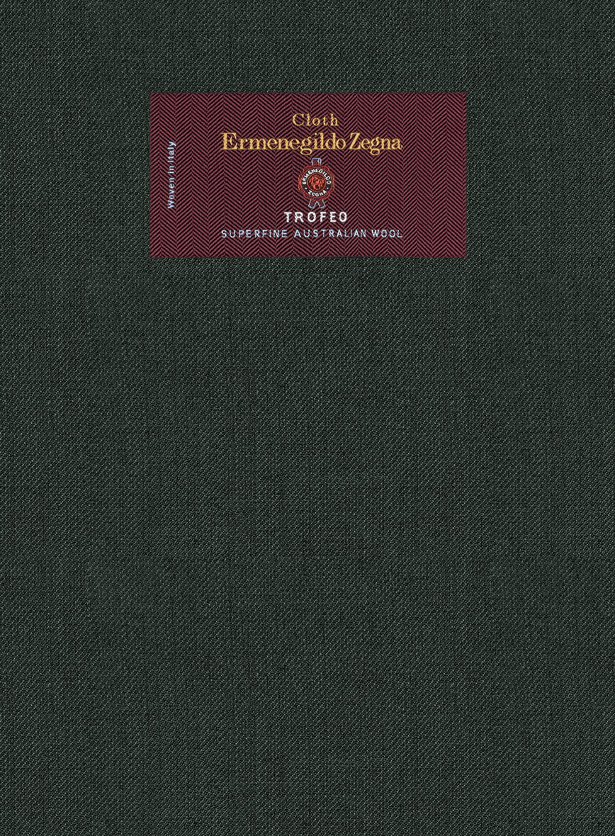 Lanificio Zegna Trofeo Sacramento Green Wool Jacket - Image 3