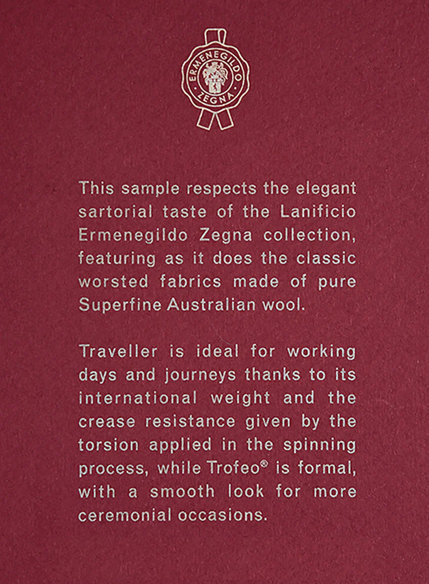 Lanificio Zegna Trofeo Sharkskin Light Gray Wool Suit - Image 8