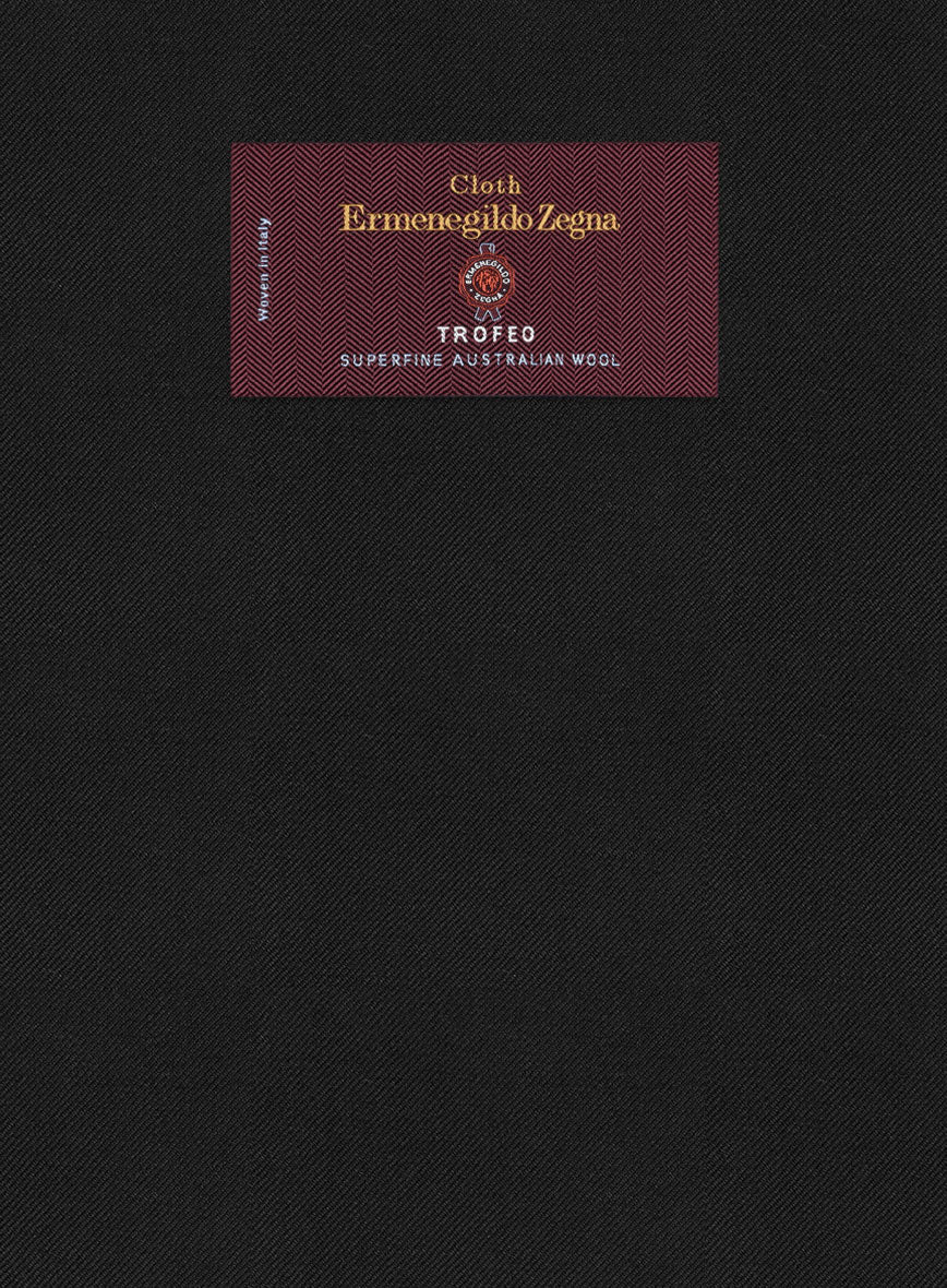 Lanificio Zegna Trofeo Smoky Black Wool Jacket - Image 2