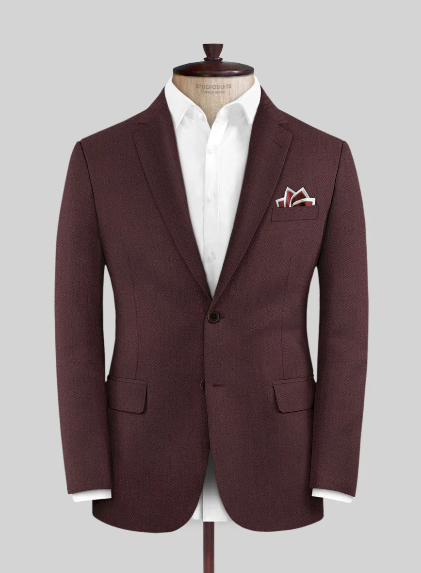 Lanificio Zegna Trofeo Wine Wool Jacket