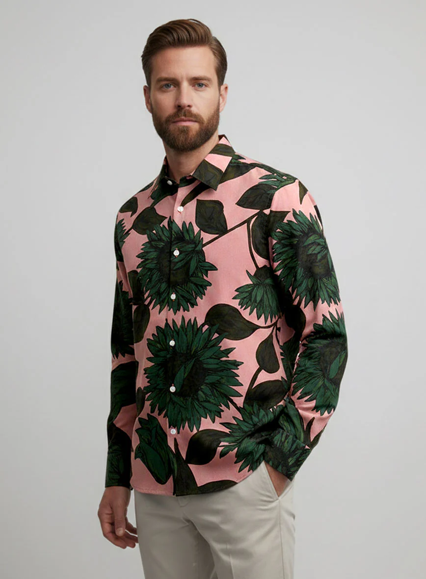 Leafscape Cotton Lycra Shirt