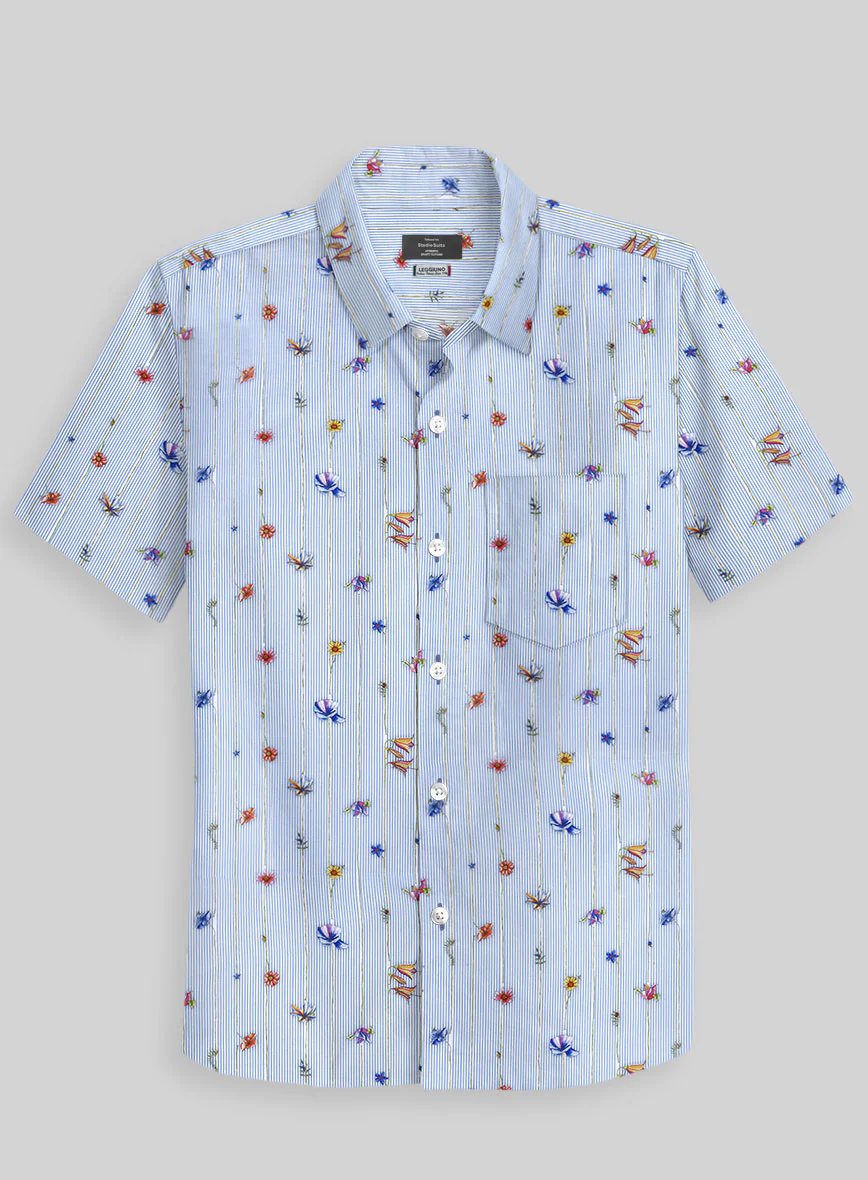 Leggiuno Cotton Azcio Shirt