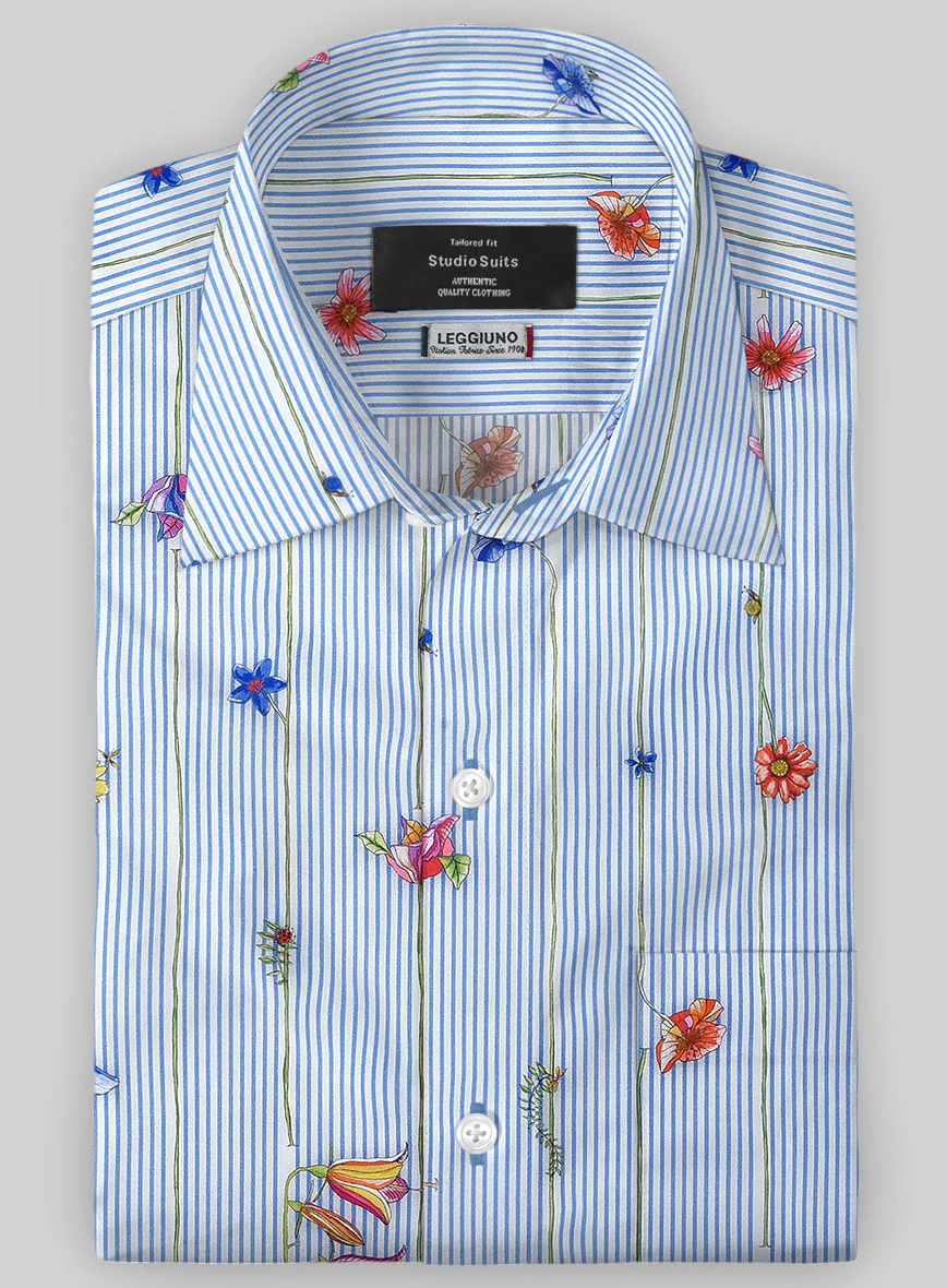 Leggiuno Cotton Azcio Shirt