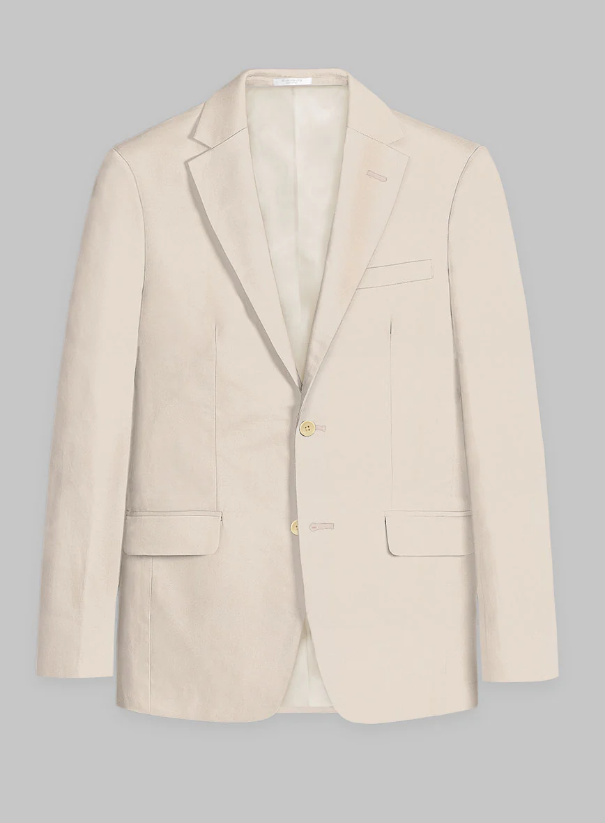 Light Beige Stretch Chino Suit - Image 3