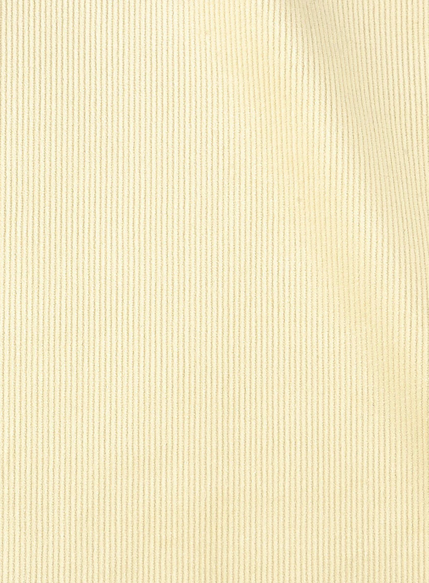 Light Beige Stretch Pin Corduroy Pants - Image 2
