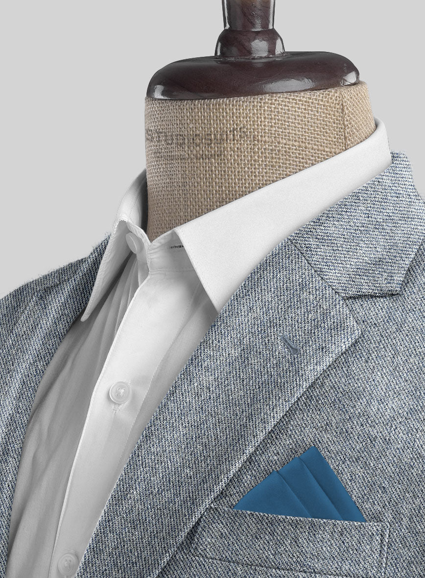 Light Blue Denim Tweed Jacket - Image 4