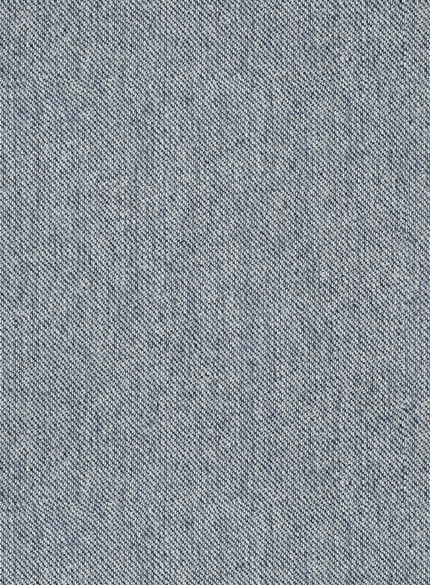 Light Blue Denim Tweed Suit - Image 8