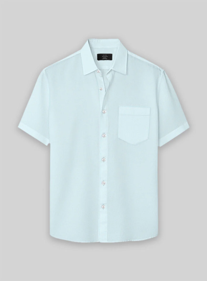 Light Blue Stretch Poplene Shirt