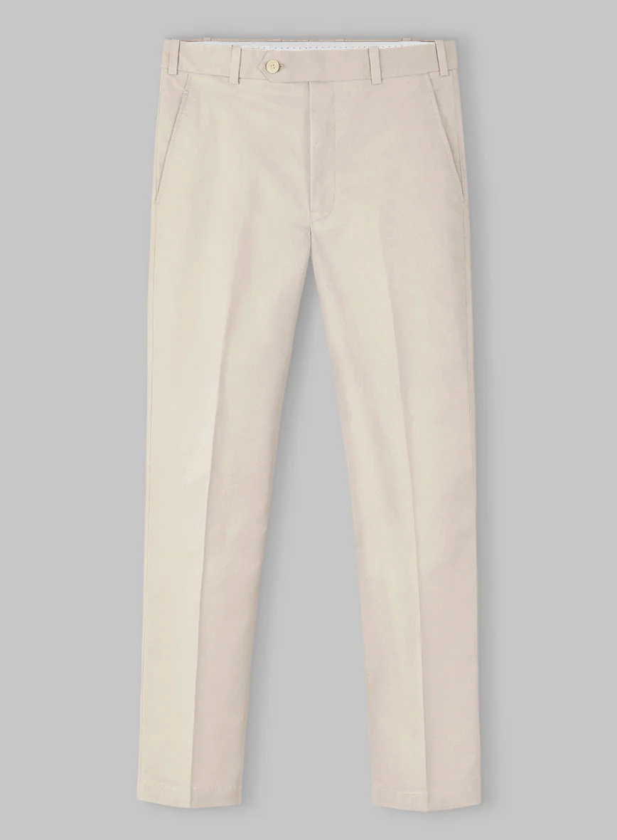 Light Khaki Stretch Chino Suit - Image 6