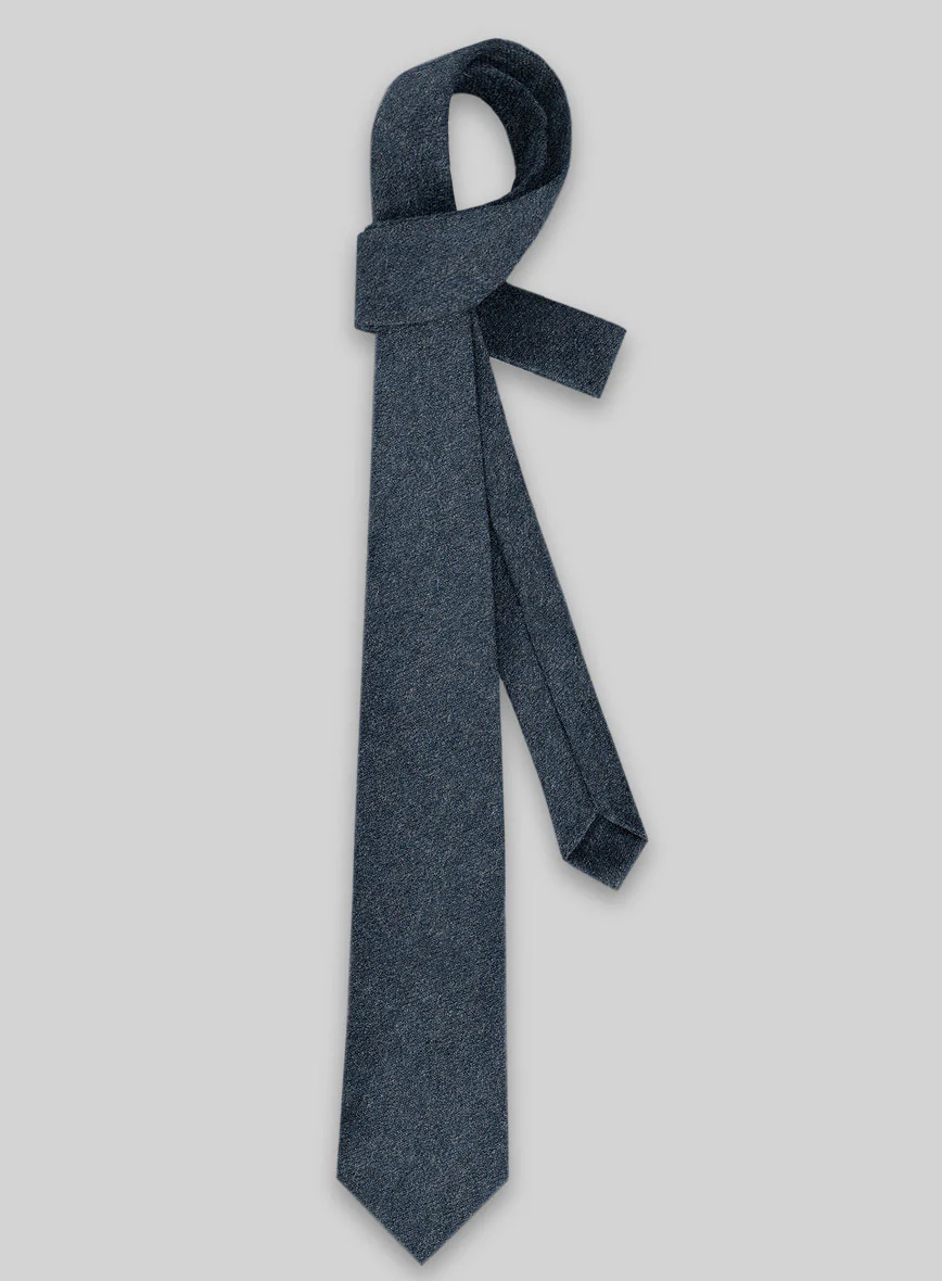 Tweed Tie - Bond Blue Tweed - Image 2