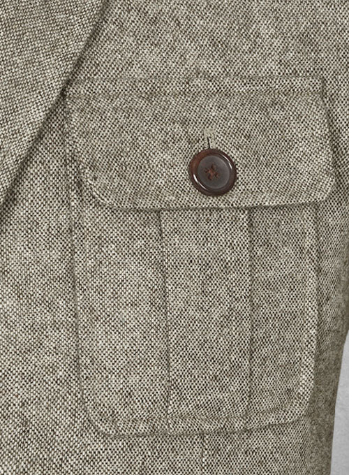 Light Weight Brown Tweed Danish Style Sports Coat - Image 6