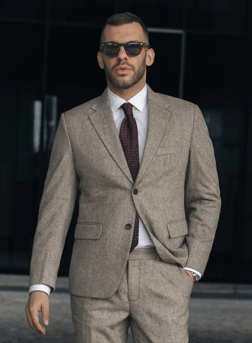 Light Weight Brown Tweed Suit - Image 5