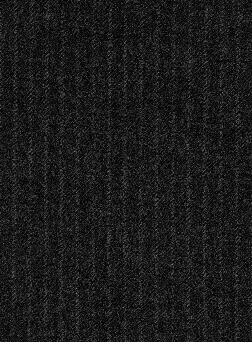Light Weight Charcoal Stripe Tweed Suit - Image 8