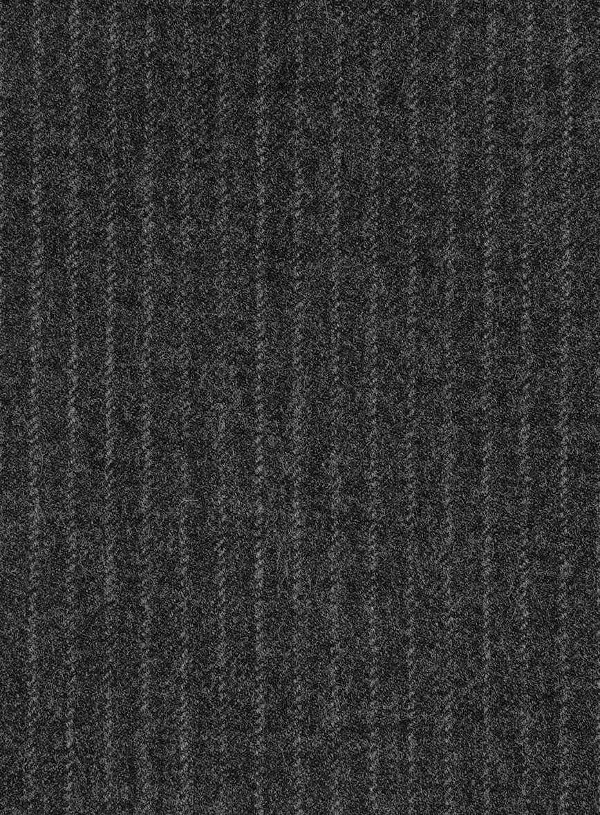 Light Weight Dark Gray Stripe Tweed Suit - Image 8