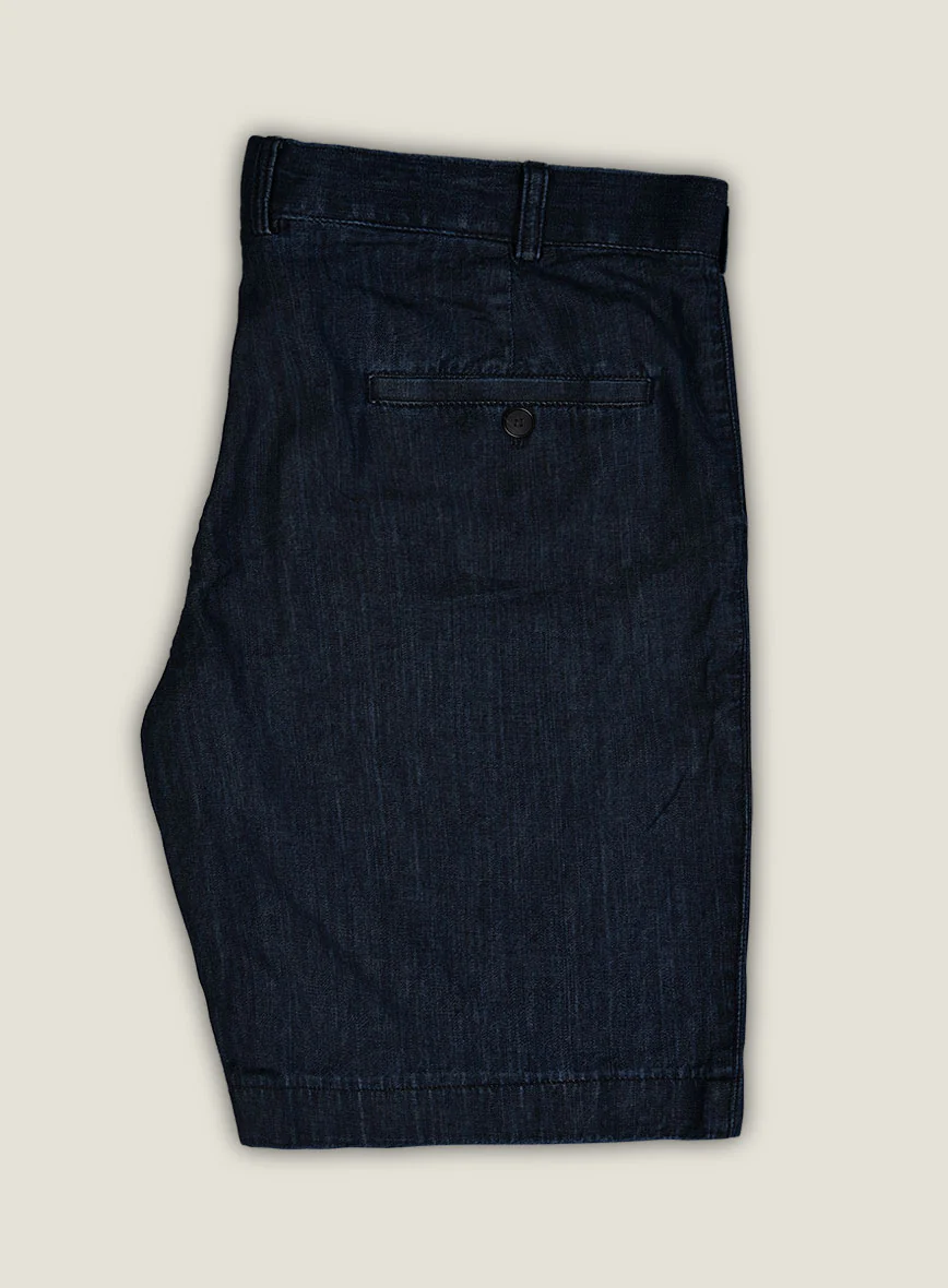 Light Weight Dark Indigo Shorts - Image 4