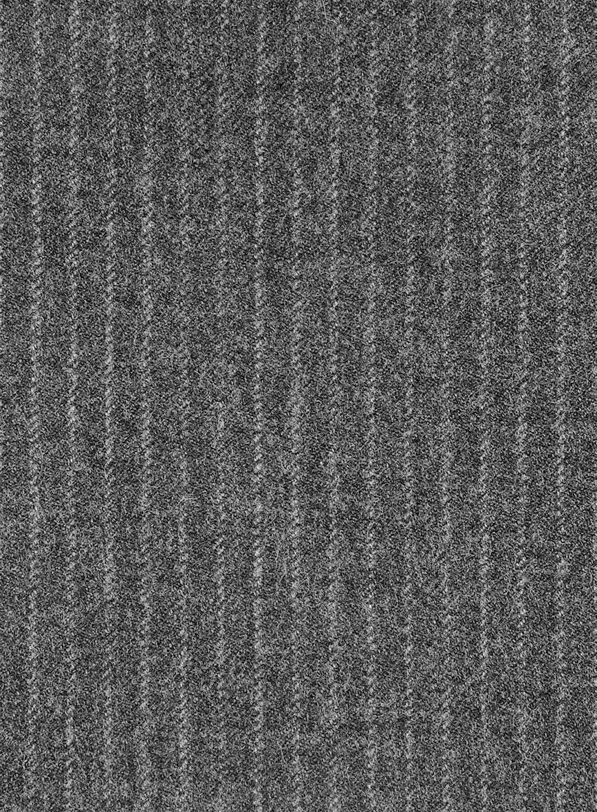 Light Weight Gray Stripe Tweed Jacket - Image 4
