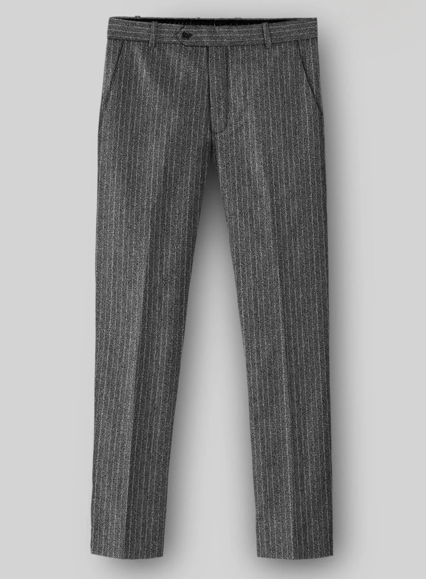 Light Weight Gray Stripe Tweed Suit - Image 5