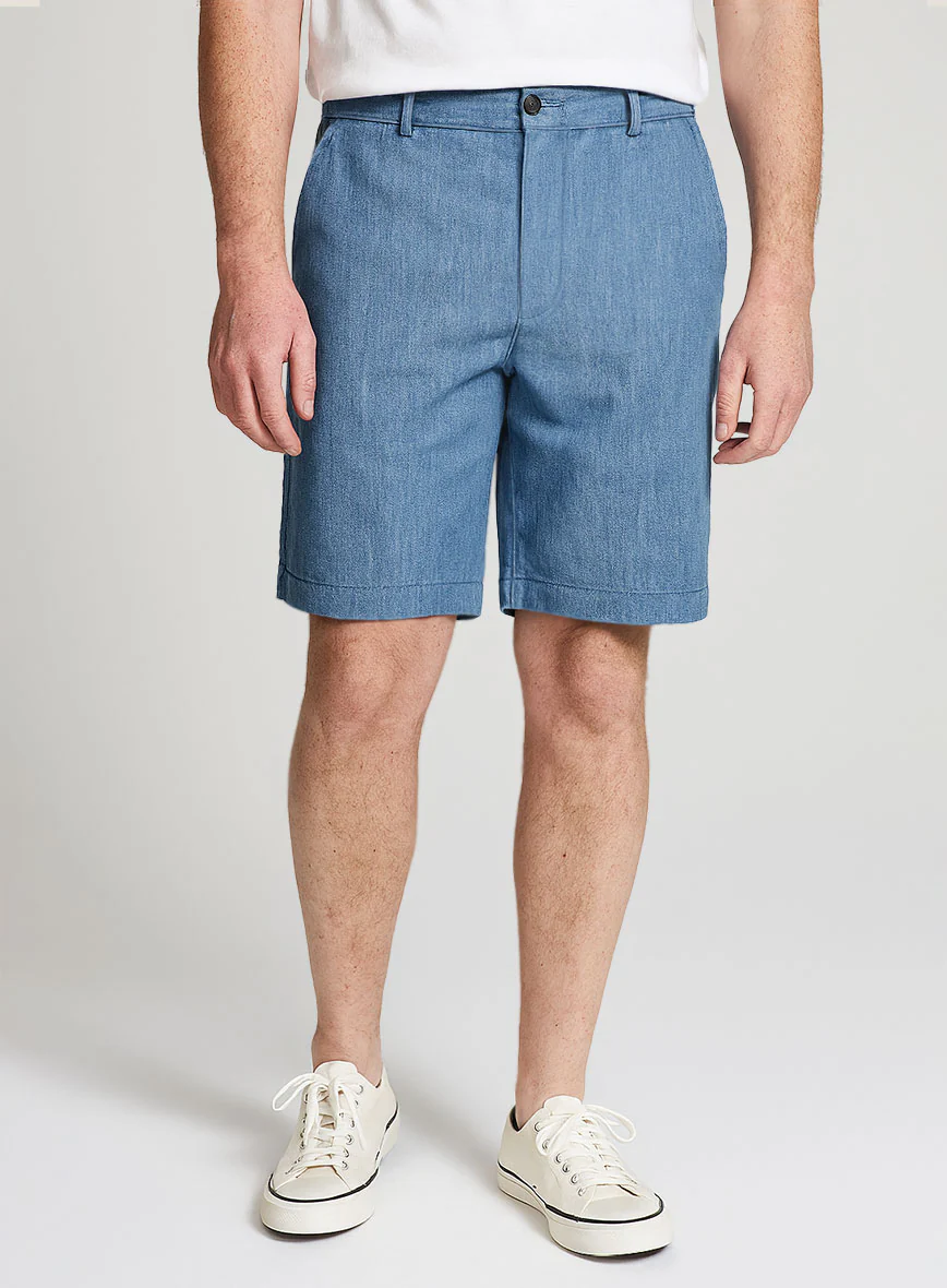Light Weight Light Blue Shorts - Image 2