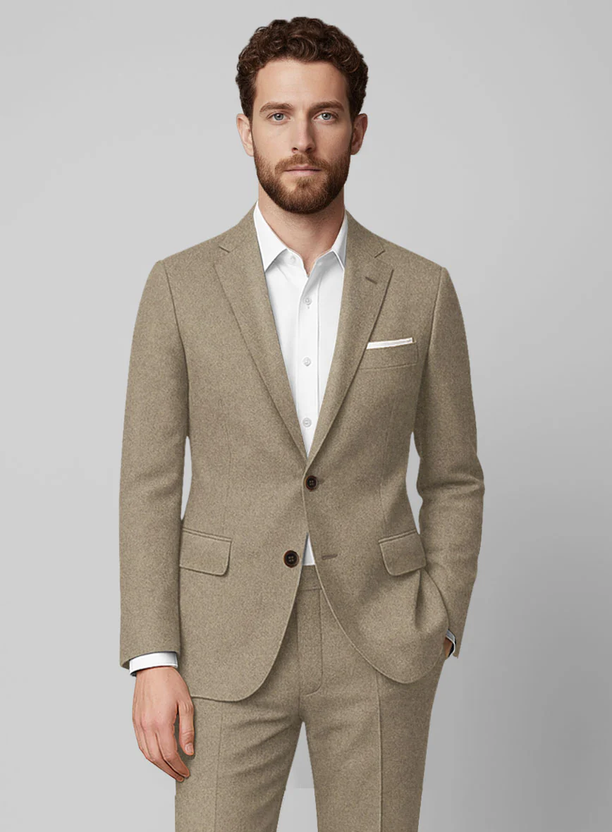 Light Weight Light Brown Tweed Jacket - Image 2