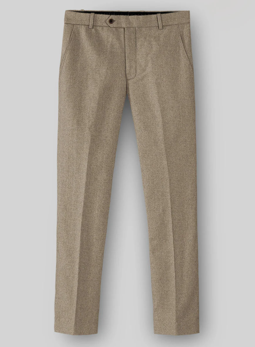 Light Weight Light Brown Tweed Pants - Image 2