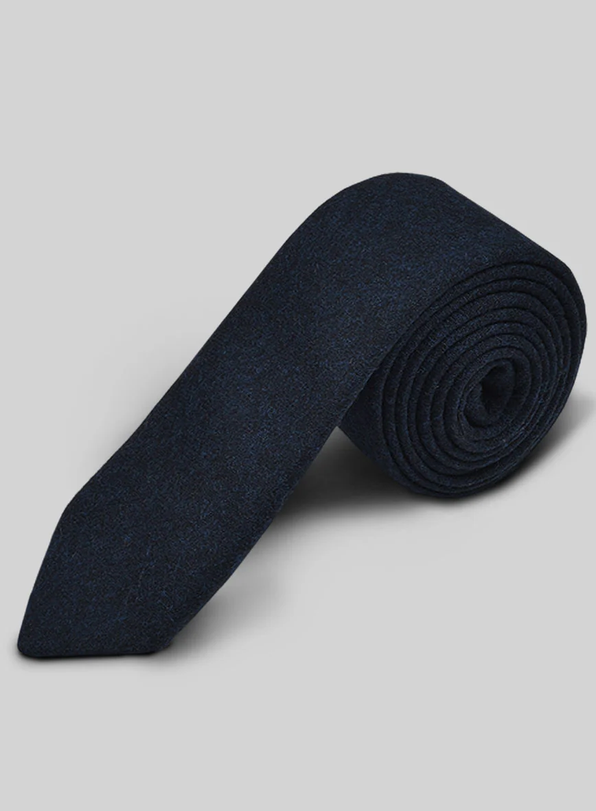 Tweed Tie - Melange Dark Blue - Image 2