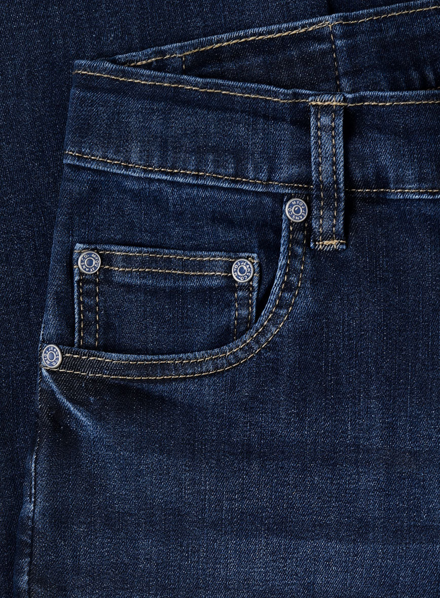 Light Weight Stretch Indigo Traveller Jeans - Image 6