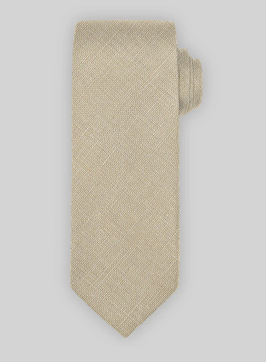 Linen Tie - Maple Khaki