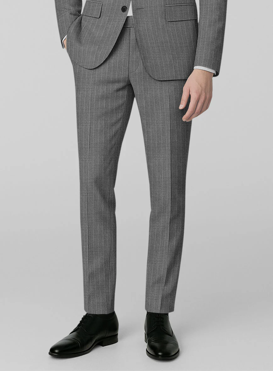 London Loom Dariox Stripe Wool Suit - Image 5