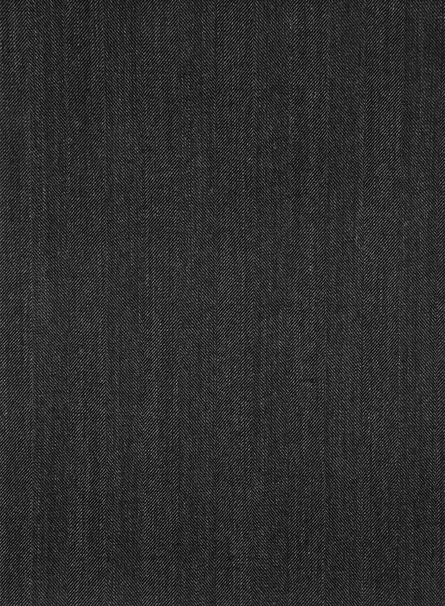 London Loom Taviano Herringbone Wool Jacket - Image 3