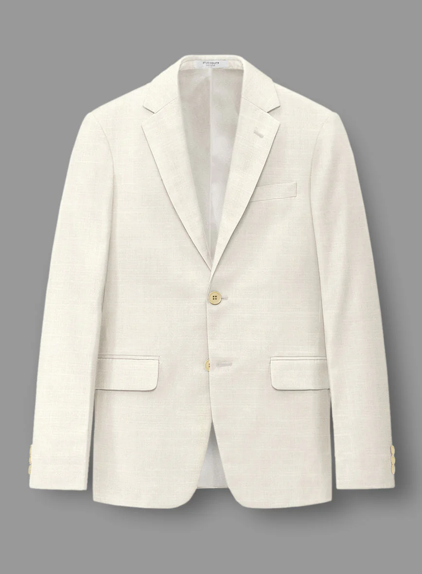Loro Piana Bianchi Wool Silk Linen Suit - Image 5