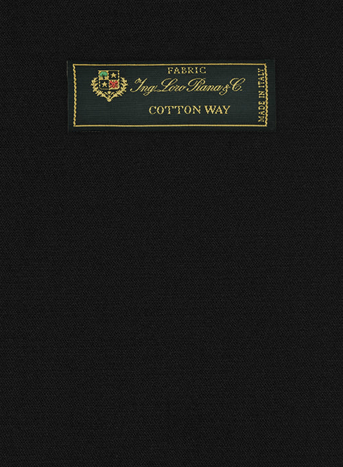Loro Piana Black Cotton Pants - Image 2