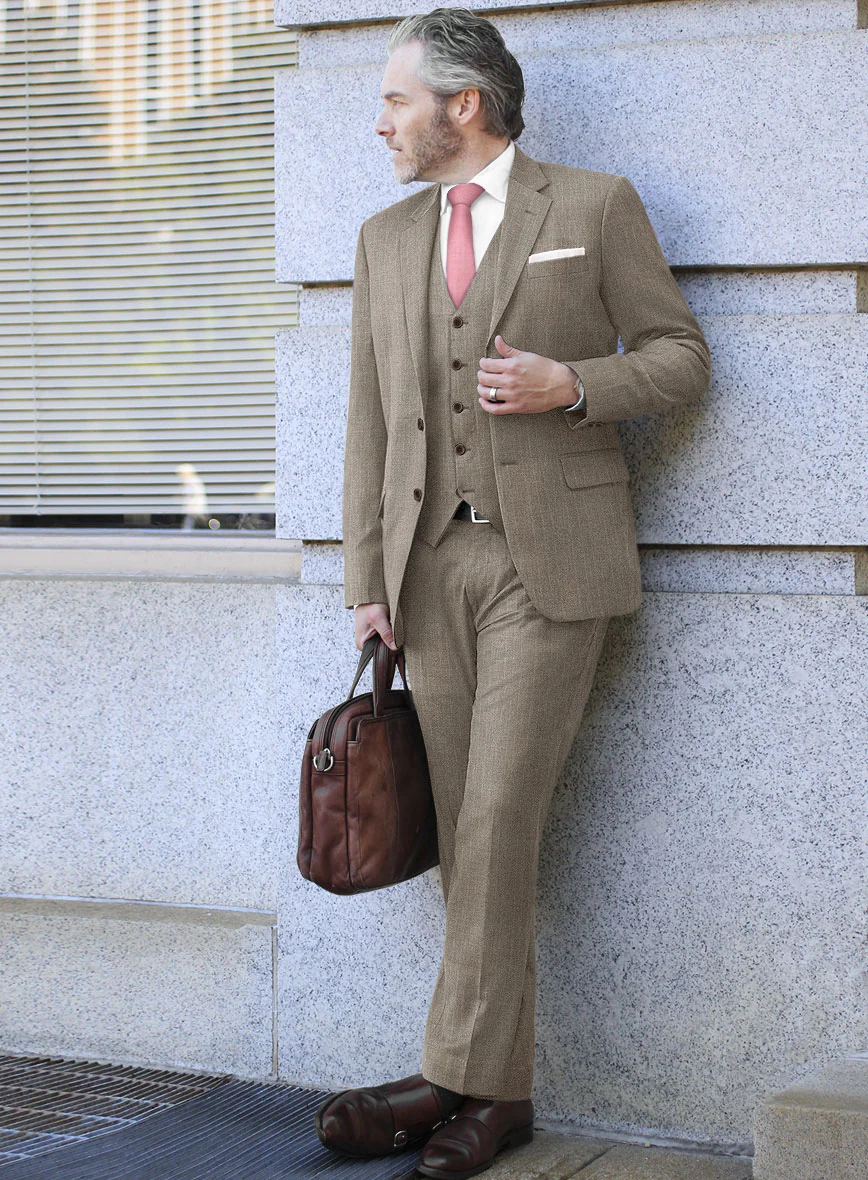 Loro Piana Brosio Linen Wool Silk Suit - Image 2
