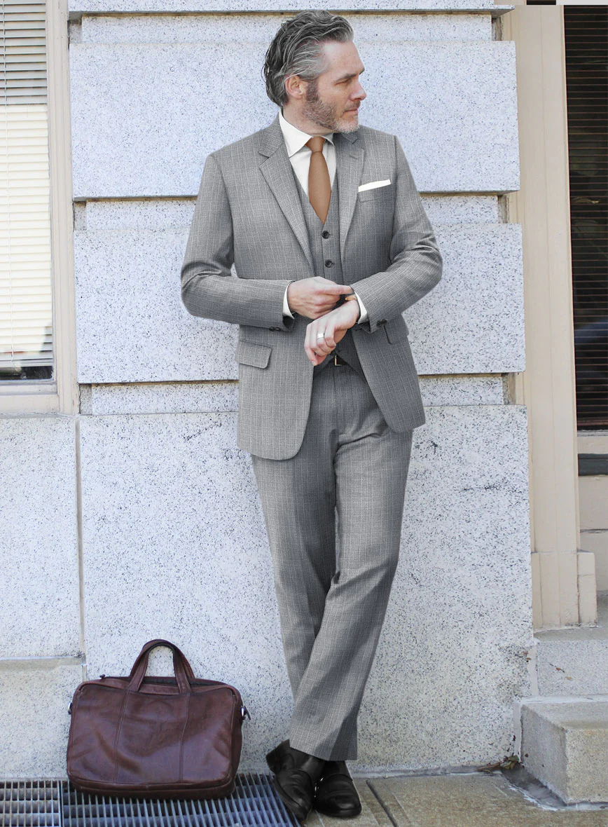Loro Piana Listri Linen Wool Silk Suit - Image 2