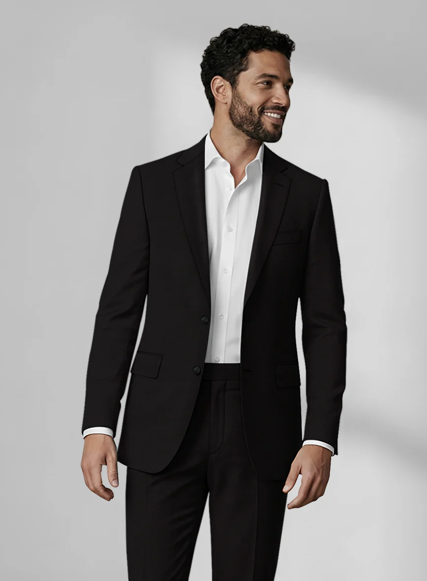 Loro Piana Zelander Black Wool Suit - Image 3