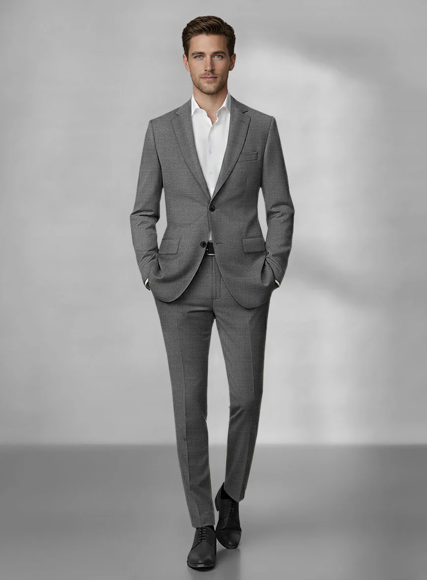 Loro Piana Zelander Gray Wool Suit
