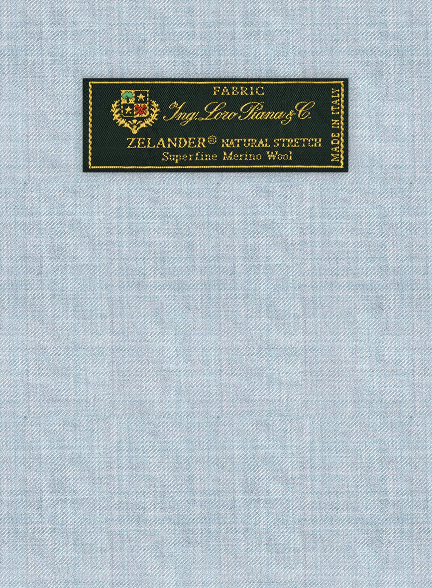 Loro Piana Zelander Light Blue Wool Pants - Image 4