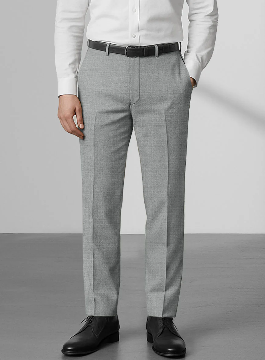 Loro Piana Zelander Light Gray Wool Pants