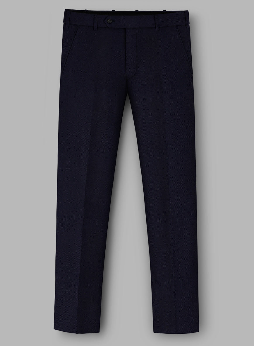 Loro Piana Zelander Navy Blue Wool Pants - Image 2