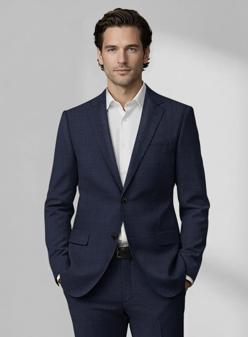 Loro Piana Zelander Steel Blue Wool Suit - Image 3