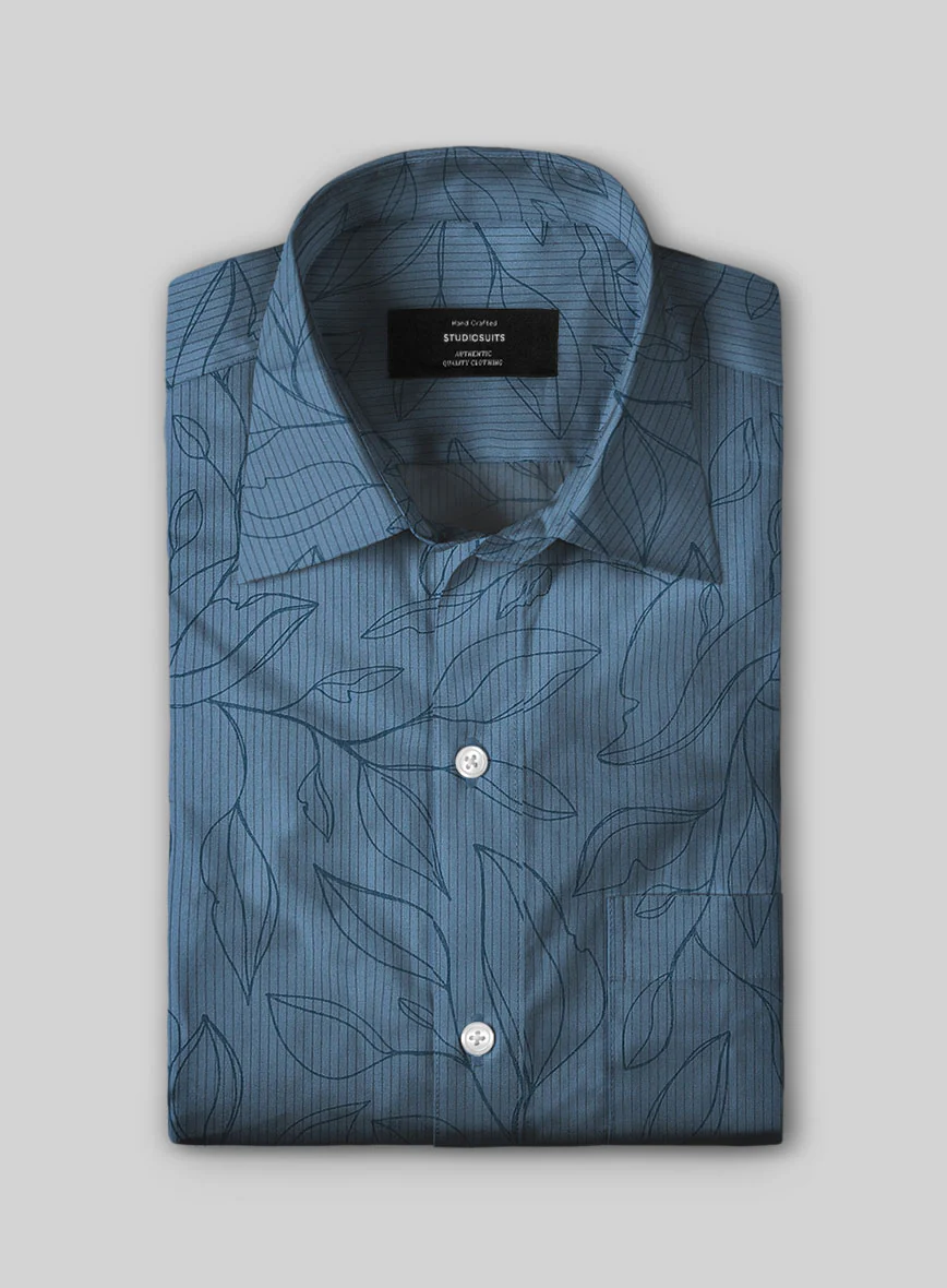 Lunar Leaf Cotton Lycra Shirt