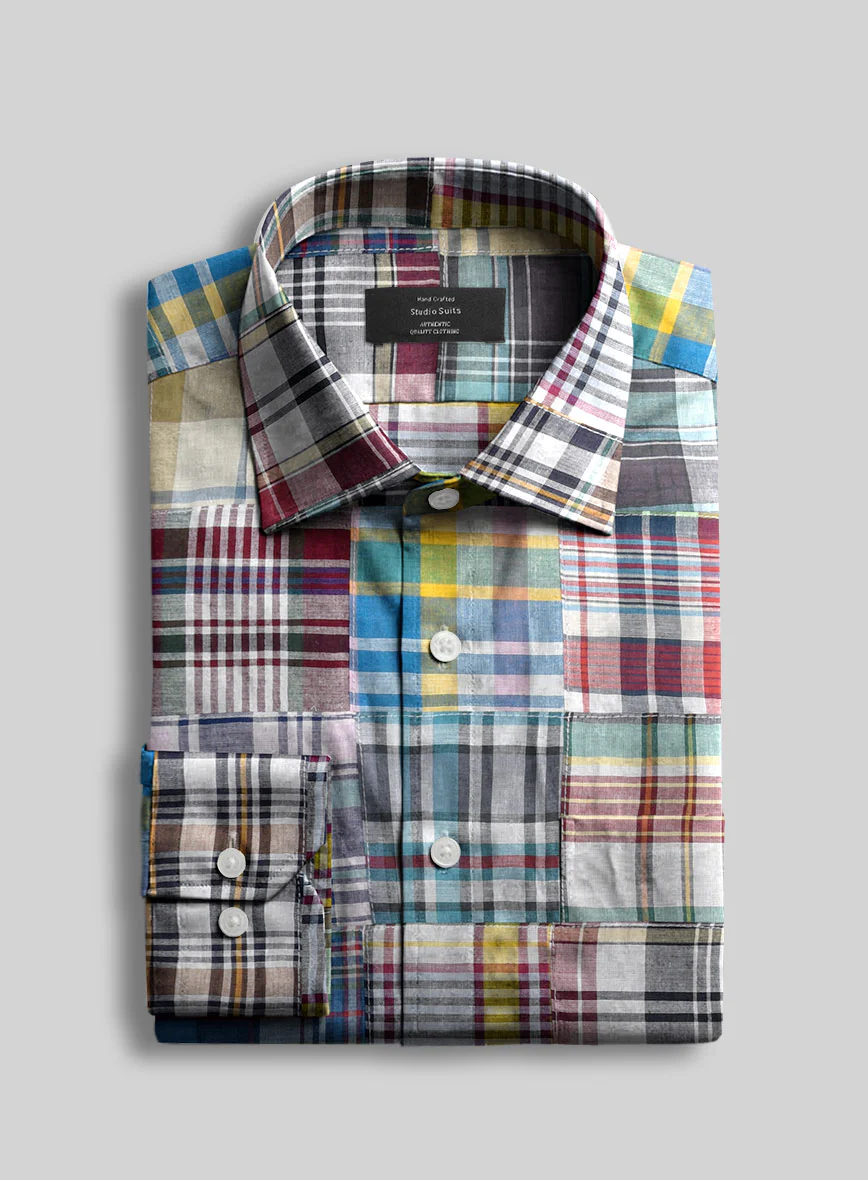 Madras Patchwork Shirt - Image 2