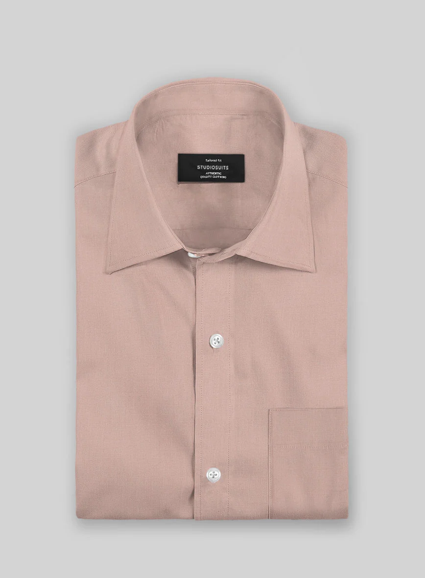 Man Pink Stretch Poplene Shirt