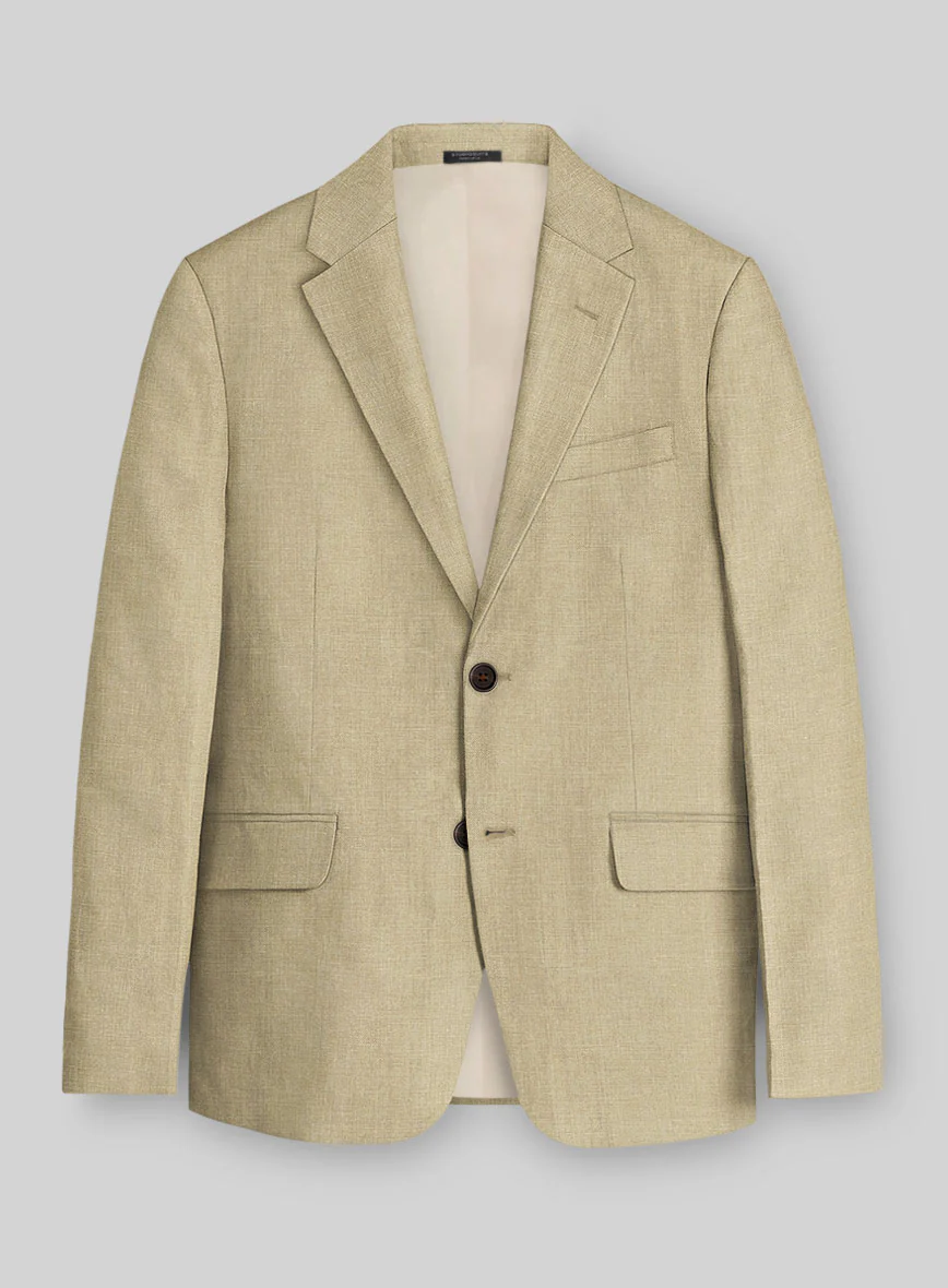 Maple Khaki Pure Linen Suit - Image 4