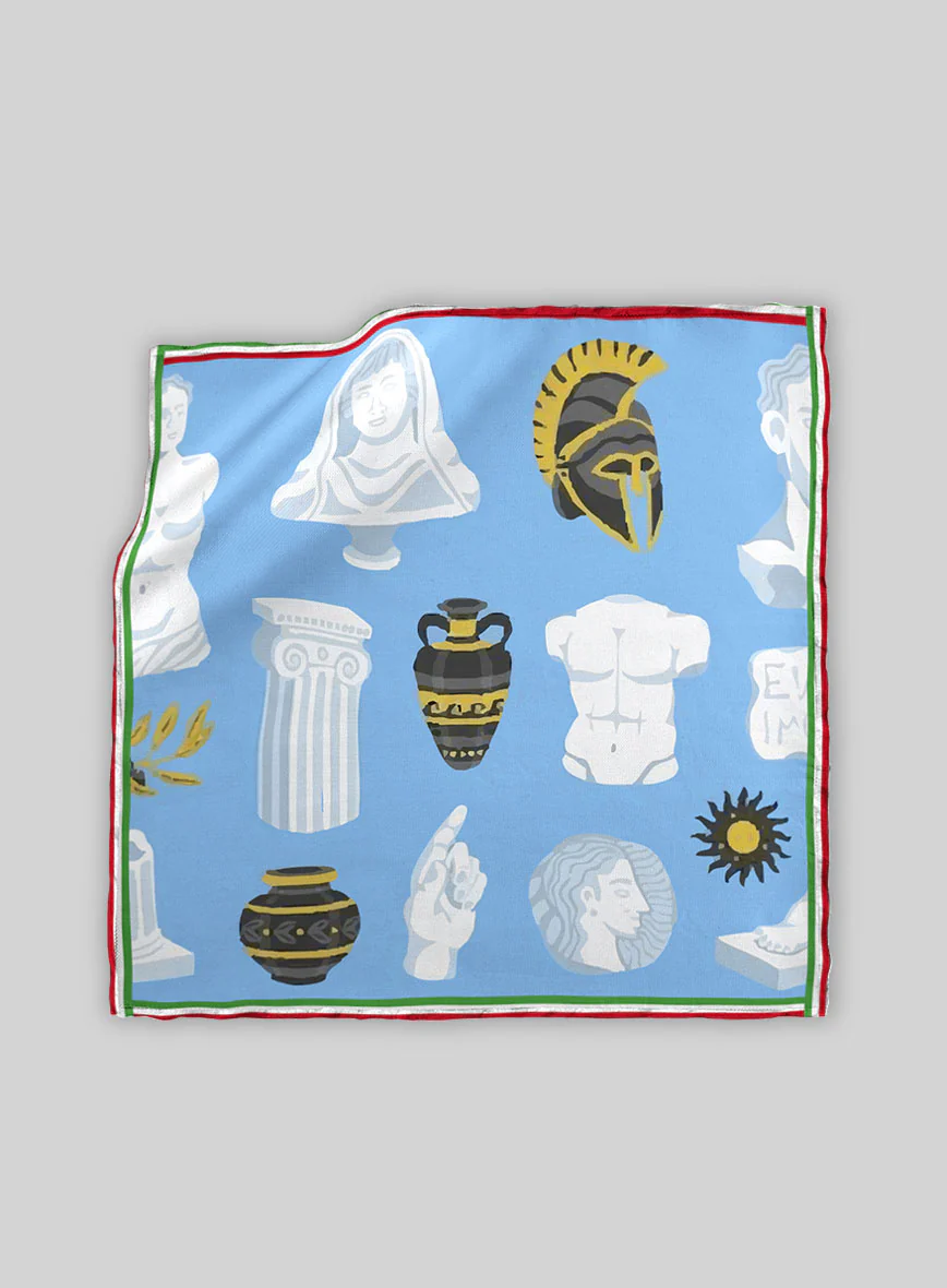 Marble Legacy Silk Pocket Square