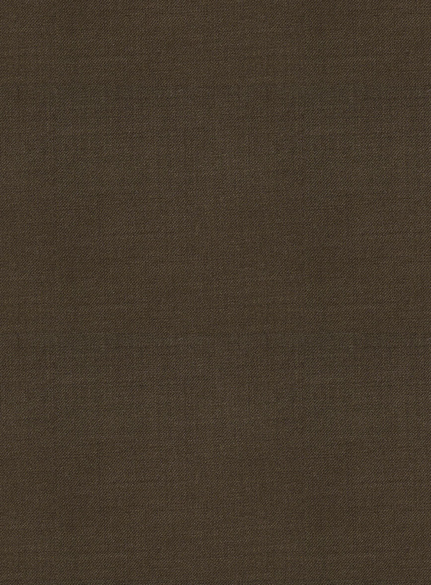 Marco Stretch Brown Wool Pants - Image 3