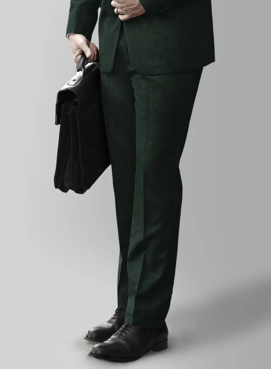 Marco Stretch Dark Green Wool Suit - Image 5
