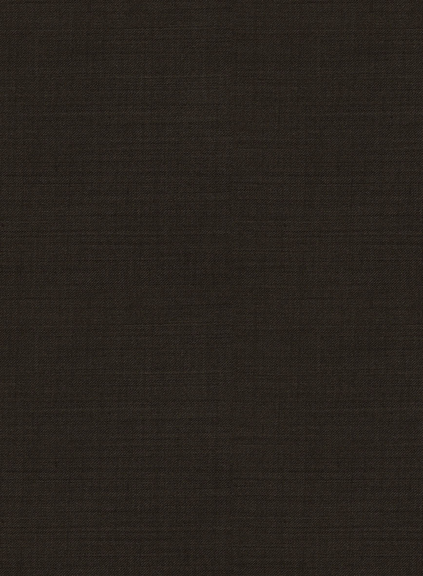 Marco Stretch Deep Brown Wool Pants - Image 3
